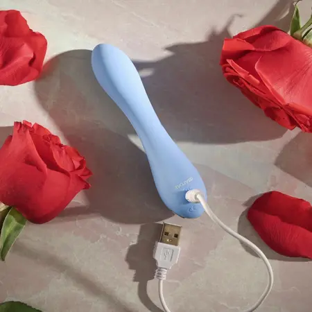 Evolved Blue Crush G-Spot intimni masažer od fleksibilnog silikona plavi