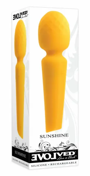 Evolved Sunshine Wand Rechargeable Silicone Vibrator Orange