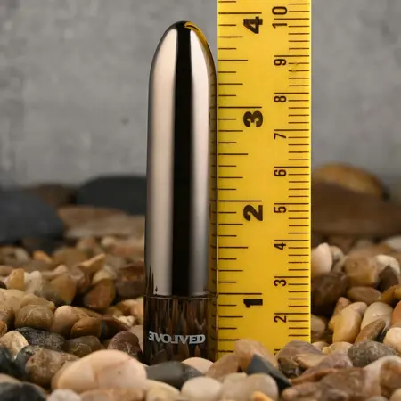 Evolved Real Simple Mini Bullet vibrator Crni hrom USB punjiv