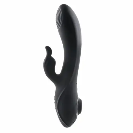 Evolved Rabbit Hole Dual-Action Intimate Device Black Silicone