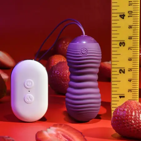 Evolved Eager Egg vodootporno vibrirajuće jaje sa daljinskim upravljačem u ljubičastoj boji