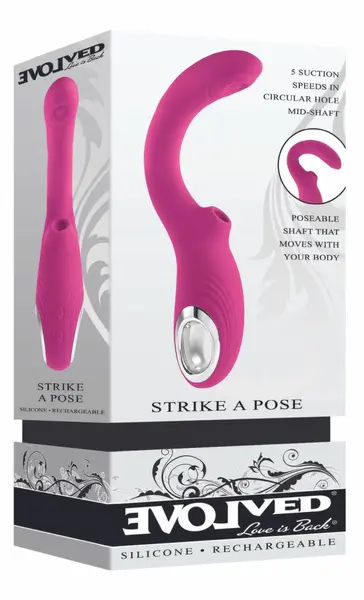 Evolved Strike a Pose Tarzan Intimate Massager Purple Silicone