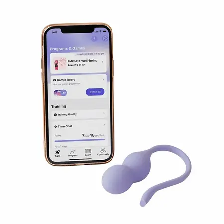 Perifit Care+ Dynamic Pelvic Floor Trainer Lilac - Smart App-Controlled System