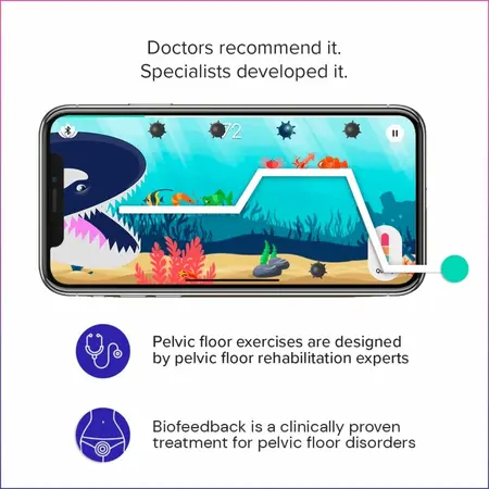 Perifit Care+ Dynamic Pelvic Floor Trainer Lilac - Smart App-Controlled System