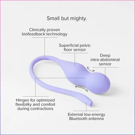 Perifit Care+ Dynamic Pelvic Floor Trainer Lilac - Smart App-Controlled System
