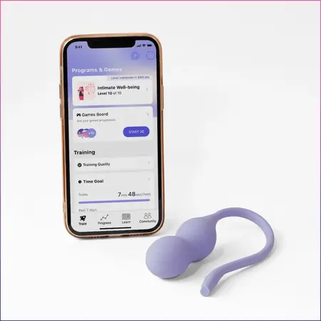 Perifit Care+ Dynamic Pelvic Floor Trainer Lilac - Smart App-Controlled System