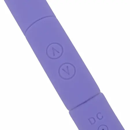 Good Vibes Only Leah Dual-Ended Silicone Vibrator Purple 10 Modes