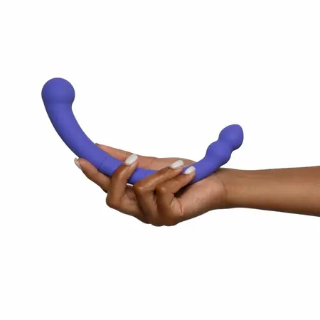 Good Vibes Only Leah Dual-Ended Silicone Vibrator Purple 10 Modes
