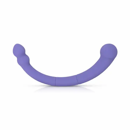 Good Vibes Only Leah Dual-Ended Silicone Vibrator Purple 10 Modes