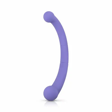 Good Vibes Only Jane dvostrani silikonski vibrator ljubičasti 10 modova