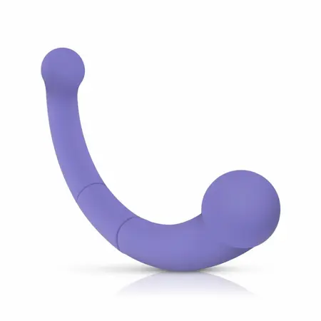 Good Vibes Only Jane dvostrani silikonski vibrator ljubičasti 10 modova