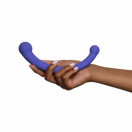 Good Vibes Only Jane dvostrani silikonski vibrator ljubičasti 10 modova