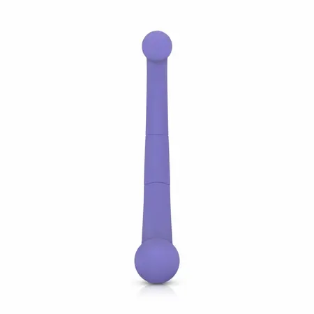 Good Vibes Only Jane dvostrani silikonski vibrator ljubičasti 10 modova