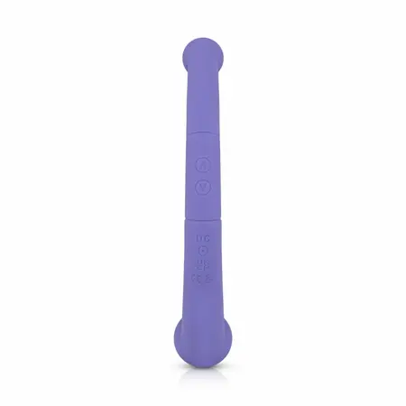 Good Vibes Only Jane dvostrani silikonski vibrator ljubičasti 10 modova