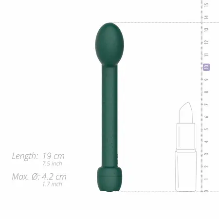 GLOV Zora Eco Rechargeable Intimate Device Green - 10 Modes, Waterproof