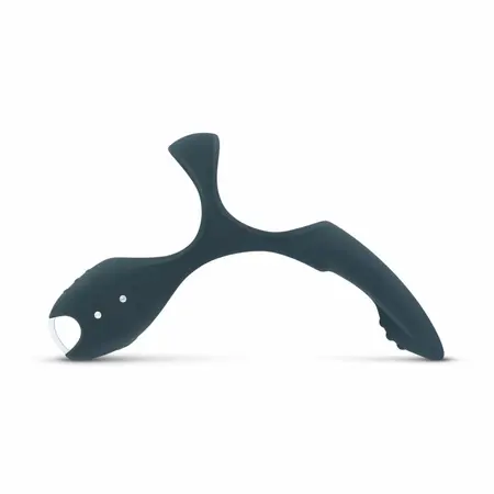 Boners Triple Ring Blue, silikonski intimni sistem na USB punjenje