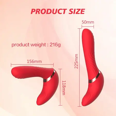 Pretty Love Noah 2-in-1 Flexible Vibrating Massager Pink