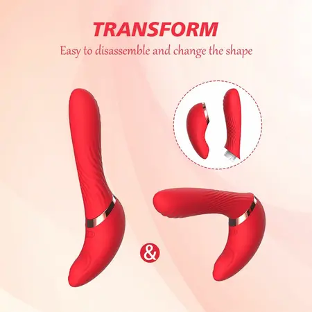 Pretty Love Noah 2-in-1 Flexible Vibrating Massager Pink