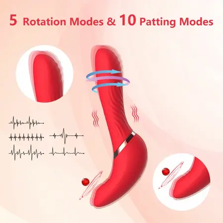 Pretty Love Noah 2-in-1 Flexible Vibrating Massager Pink