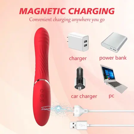 Pretty Love Noah 2-in-1 Flexible Vibrating Massager Pink