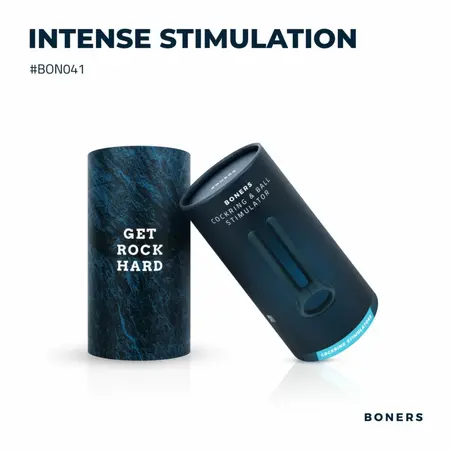 Boners Blue silikonski prsten za stimulaciju sa vibracionim sistemom od 10 režima