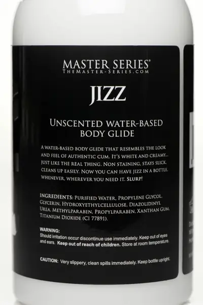 Jizz Body White Water-Based Lubricant 488 ml - Long-Lasting Formula