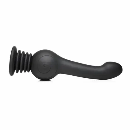 IN Shaking Silicone Device Black - Rotating & Thrusting, USB Rechargeable