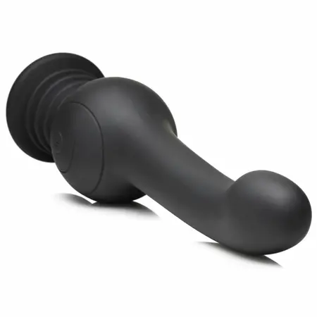 IN Shaking Silicone Device Black - Rotating & Thrusting, USB Rechargeable