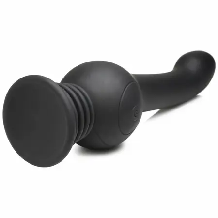 IN Shaking Silicone Device Black - Rotating & Thrusting, USB Rechargeable