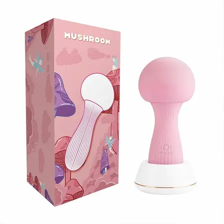 OTOUCH Mushroom Silicone Wand Pink - 7-Mode Flexible Intimate Massager