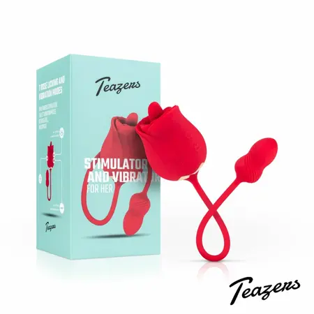 Teazers Rose Duo punjivi intimni uređaj sa dva motora u roze boji