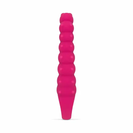 TOYJOY Ribbed Tarzan Pink Silicone Dual Action Massager 18 cm