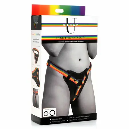 Pipedream Take the Rainbow podesivi univerzalni harness, crni