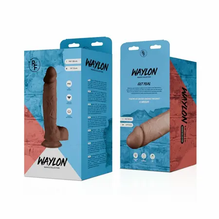 Real Fantasy Waylon intimna igračka od 25 cm sa vakuum postoljem u boji kože