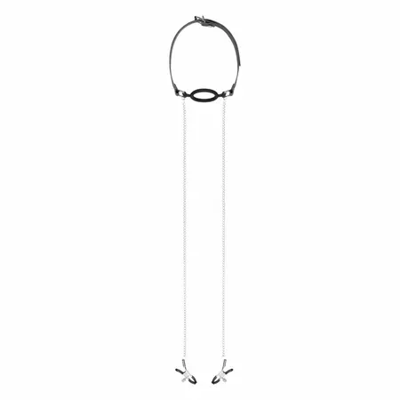 EasyToys podesivi silikonski geg prsten i set štipaljki sa kontrolom pritiska 5cm