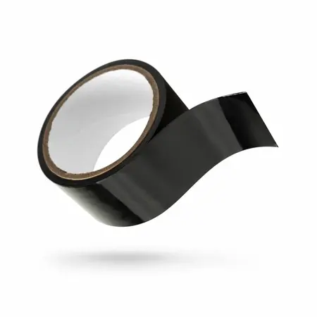 EasyToys Bondage Tape PVC Black 20m, samolepljiva traka za vezivanje