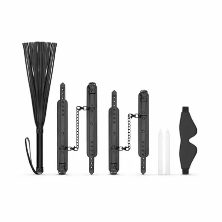 Kinky Collection Bondage Set od 5 delova u crnoj boji podesivi komplet od kvalitetne veštačke kože