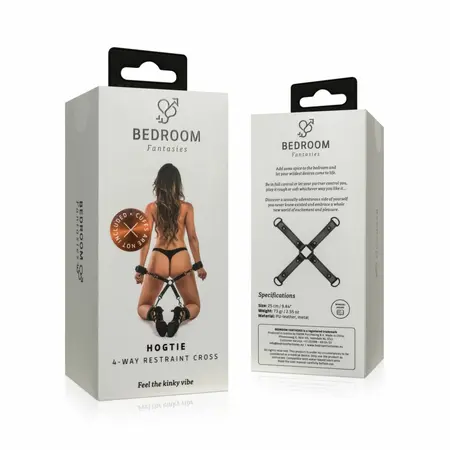 EasyToys Hog Tie sistem za vezivanje Veštačka koža Crna Univerzalni kroj