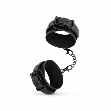 SINNER GEAR podesive lisice od veštačke kože crne 18 do 28 cm