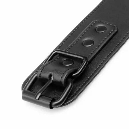 SINNER GEAR podesive lisice od veštačke kože crne 18 do 28 cm