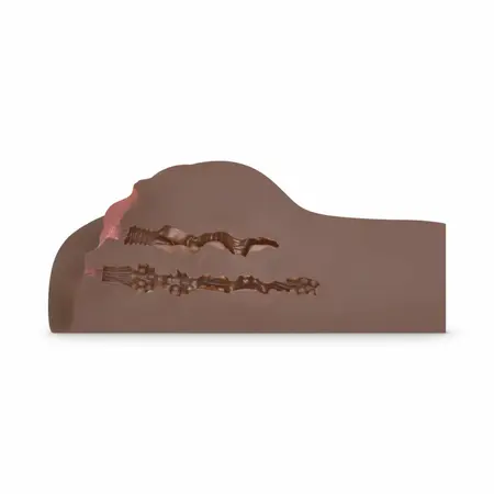 Alexis King Dual Entry Intimate Device TPR Anatomical Design 16 cm