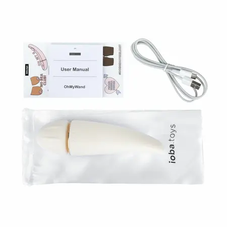 Ioba OhMyWAND 1 Rechargeable Silicone Wand - White, 120min Runtime