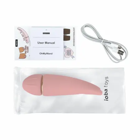 Ioba OhMyWAND 1 Pink - Flexible Silicone Massaging Device USB Rechargeable