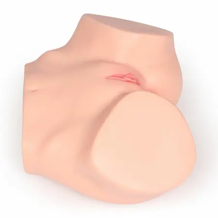 Kokos Hanna intimna mašina anatomski TPE model sa dvostrukom teksturom 21cm