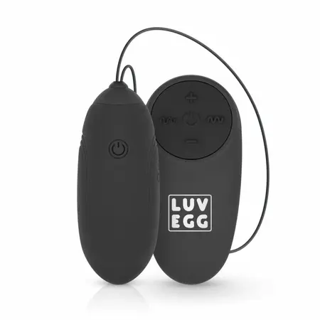 LUV EGG Black bežični silikonski intimni uređaj sa 10 modova