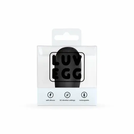 LUV EGG Black bežični silikonski intimni uređaj sa 10 modova