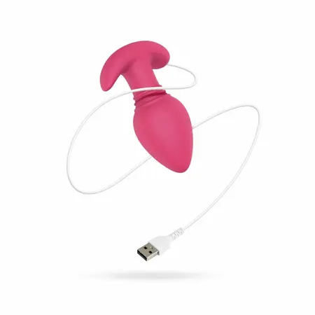 EasyConnect Axel roze analni vibrator sa kontrolom preko aplikacije, silikon