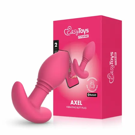EasyConnect Axel roze analni vibrator sa kontrolom preko aplikacije, silikon