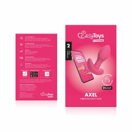 EasyConnect Axel roze analni vibrator sa kontrolom preko aplikacije, silikon