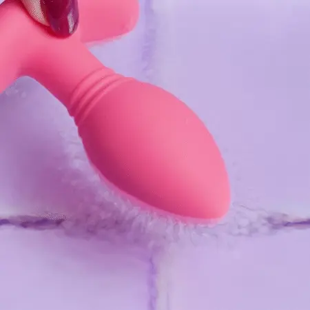 EasyConnect Axel roze analni vibrator sa kontrolom preko aplikacije, silikon